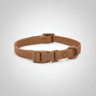 Collier chien PVC résistant de couleur marron avec boucle sécurisée by Oscar et Plume