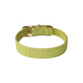 Charger l'image dans la visionneuse de la galerie, Collier Couture pour chien Oscar et Plume Vert / XS
