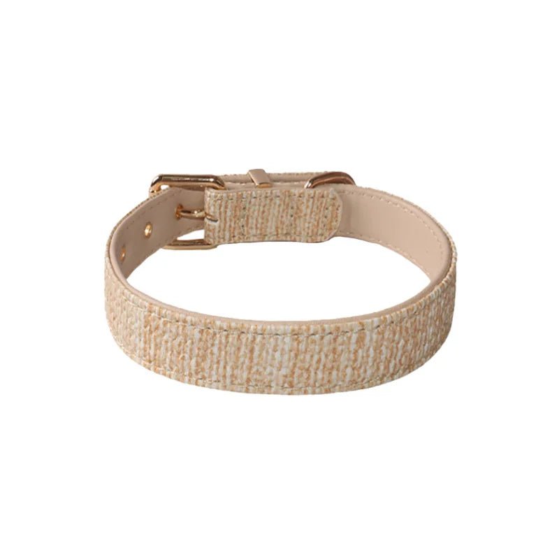 Collier Couture pour chien Oscar et Plume Beige / XS