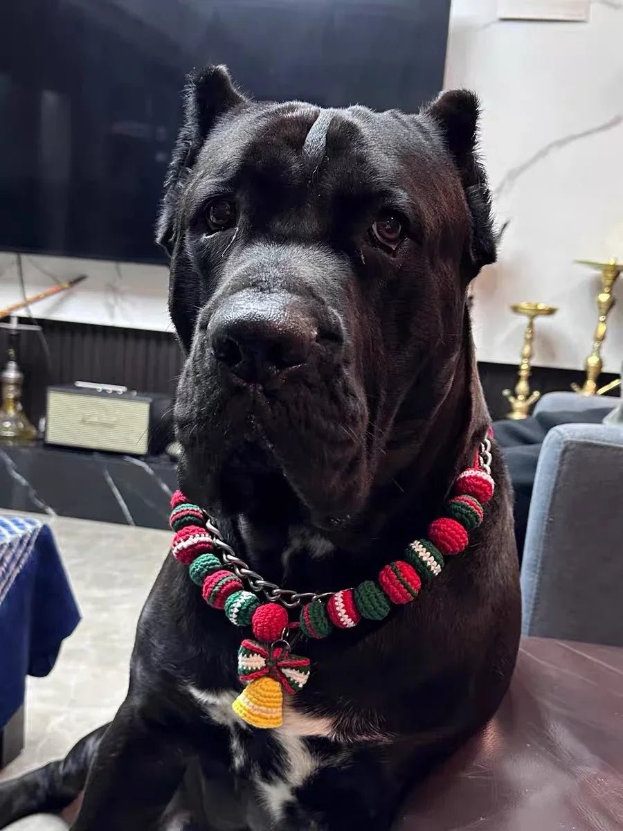 Collier de Noël fait à la main pour chien - Oscar et Plume