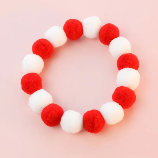 Collier De Noël En Boule De Peluche Pour Chat Et Chien