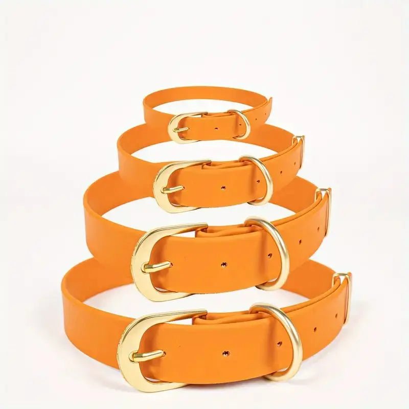 Collier imperméable pour chien Oscar et Plume Orange / M