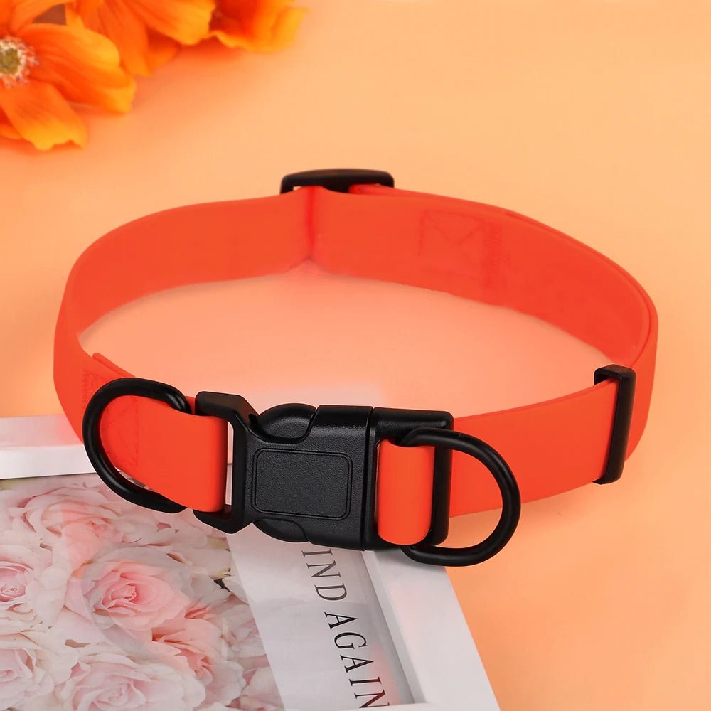 Collier imperméable et réglable pour Chien Oscar et Plume Orange / S