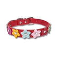 Charger l'image dans la visionneuse de la galerie, Collier en cuir durable motif Fleurs (1 rang) Oscar et Plume
