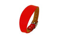 Load image into Gallery viewer, Collier en cuir durable pour lévrier Oscar et Plume Rouge / S
