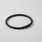 Collier en cuir pour chat noir, design élégant avec fermoir facile à utiliser