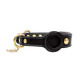 Load image into Gallery viewer, Collier en cuir avec emplacement Airtag Oscar et Plume Noir / S
