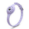 Load image into Gallery viewer, Collier en silicone avec emplacement Airtag pour chat Oscar et Plume Mauve / 245 x 40 x 12mm
