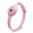 Load image into Gallery viewer, Collier en silicone avec emplacement Airtag pour chat Oscar et Plume Rose / 245 x 40 x 12mm
