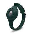 Load image into Gallery viewer, Collier en silicone avec emplacement Airtag pour chat Oscar et Plume Vert foncé / 245 x 40 x 12mm
