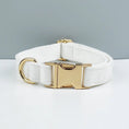 Load image into Gallery viewer, Collier en velours personnalisable Oscar et Plume Collier blanc / XS
