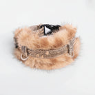 Collier lévrier en fausse fourrure Oscar et Plume, élégant et doux pour les chiens de race lévrier