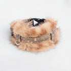Collier lévrier en fausse fourrure Oscar et Plume, élégant et doux pour les chiens de race lévrier