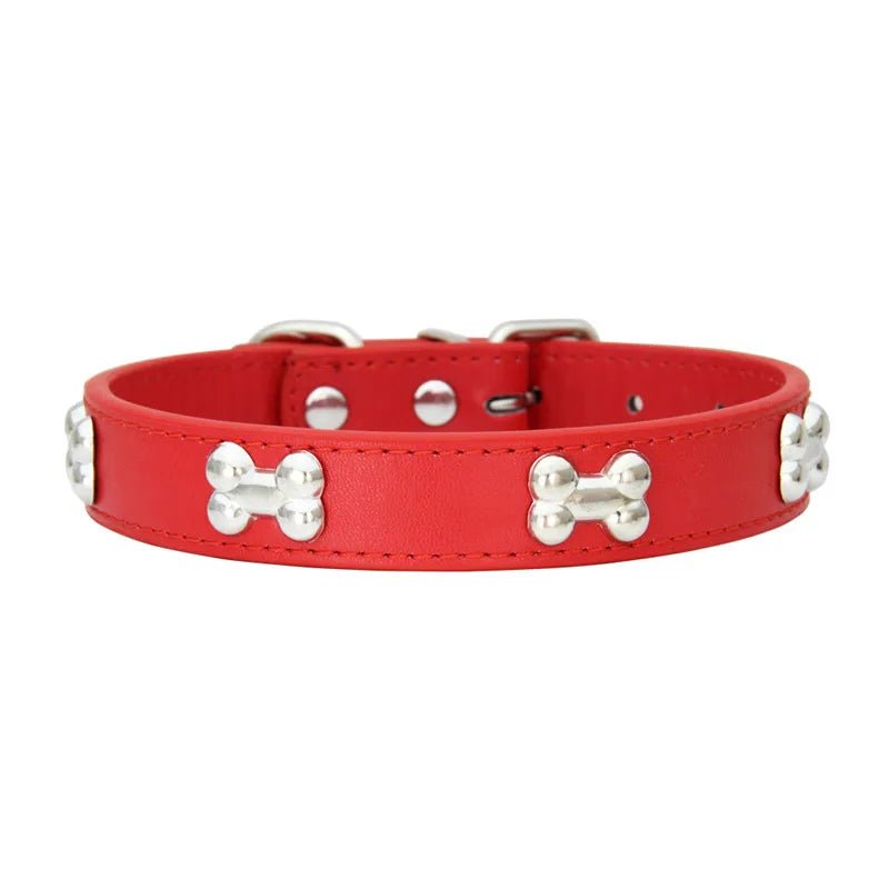 Collier os en cuir durable pour chien Oscar et Plume