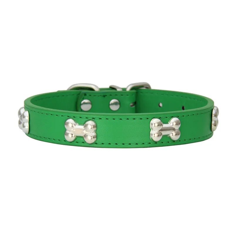 Collier os pour chien Oscar et Plume Vert / XS