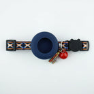 Collier pour chat avec emplacement Airtag en silicone et motif coloré avec grelot