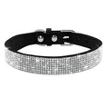 Load image into Gallery viewer, Collier strass pour chien Oscar et Plume Noir / XS
