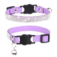 Charger l'image dans la visionneuse de la galerie, Collier strass et clochette en daim durable pour chat Oscar et Plume
