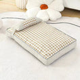 Load image into Gallery viewer, Coussin déhoussable en coton avec oreiller pour chien et chat Oscar et Plume Beige / S
