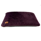 Coussin en velours pour chien Oscar et Plume dans une belle teinte violette, parfait pour le confort des animaux