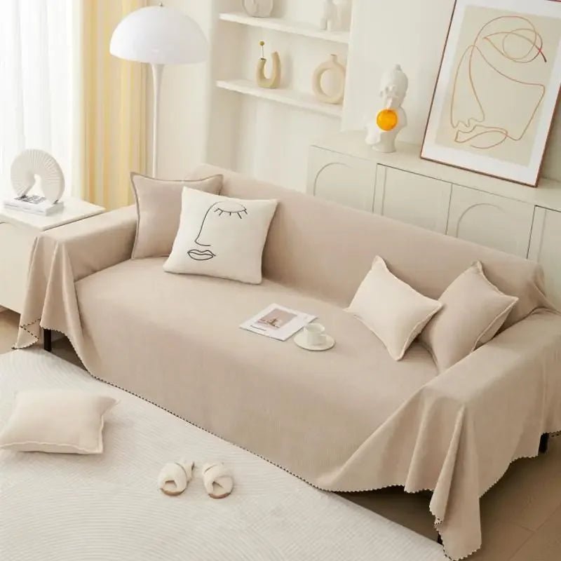 Couverture de protection pour canapé Oscar et Plume Beige / 1 place - 180x130cm