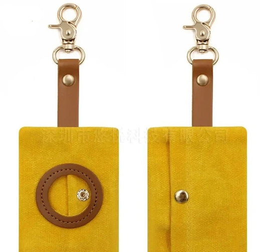 Distributeur de sac Oscar et Plume Jaune