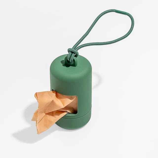 Distributeur de sac à crotte Oscar et Plume Vert