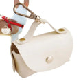 Load image into Gallery viewer, Distributeur de sac à crottes en cuir durable Oscar et Plume Blanc
