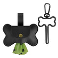 Load image into Gallery viewer, Distributeur de sac avec clip de laisse Oscar et Plume Noir
