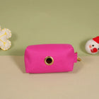 Distributeur sacs pour chien rose avec un design compact et pratique pour les promenades