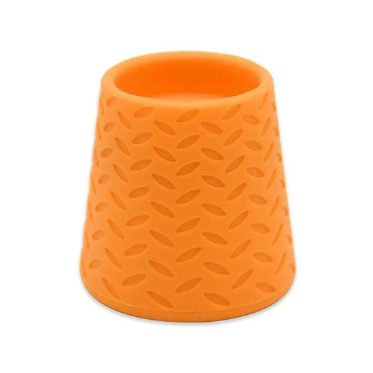 Embout en silicone orange pour douche portable silicone chien de la marque Oscar et Plume
