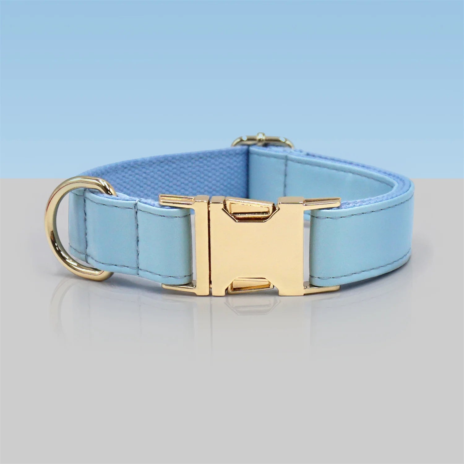 Ensemble Collier en cuir durable personnalisable, laisse et distributeur de sac pour chien - Oscar et Plume