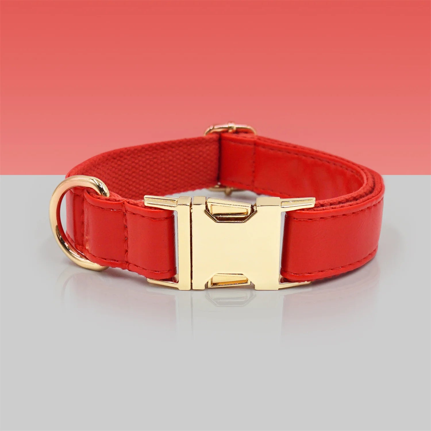 Ensemble Collier en cuir durable personnalisable, laisse et distributeur de sac pour chien - Oscar et Plume