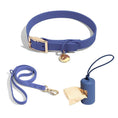 Load image into Gallery viewer, Ensemble collier, laisse et distributeur de sacs Oscar et Plume Bleu / S 20-30cm
