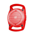 Étui waterproof pour Airtag rouge, résistant et conçu pour protéger votre localisateur des intempéries.
