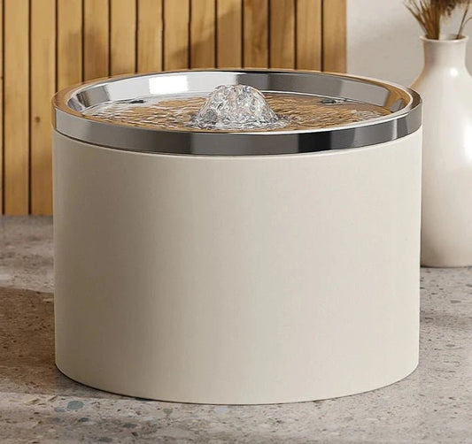 Fontaine à eau en céramique pour chat Oscar et Plume Argent