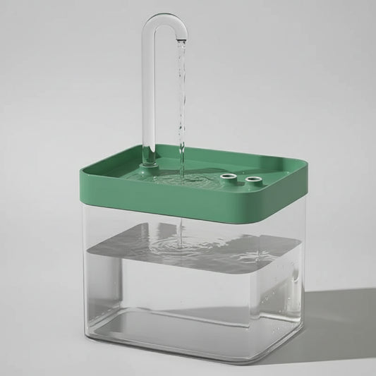 Fontaine à eau silencieuse pour chat de 1500ML avec design moderne et filtration continue