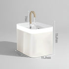 Fontaine à eau silencieuse pour chat avec un design moderne et dimensions compactes de 12,5 cm de hauteur