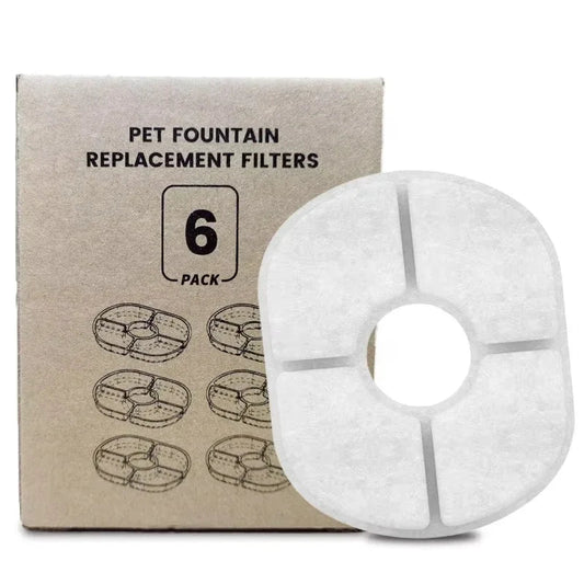 Filtres de rechange pour fontaine pour chat grande contenance pack de 6 par Oscar et Plume