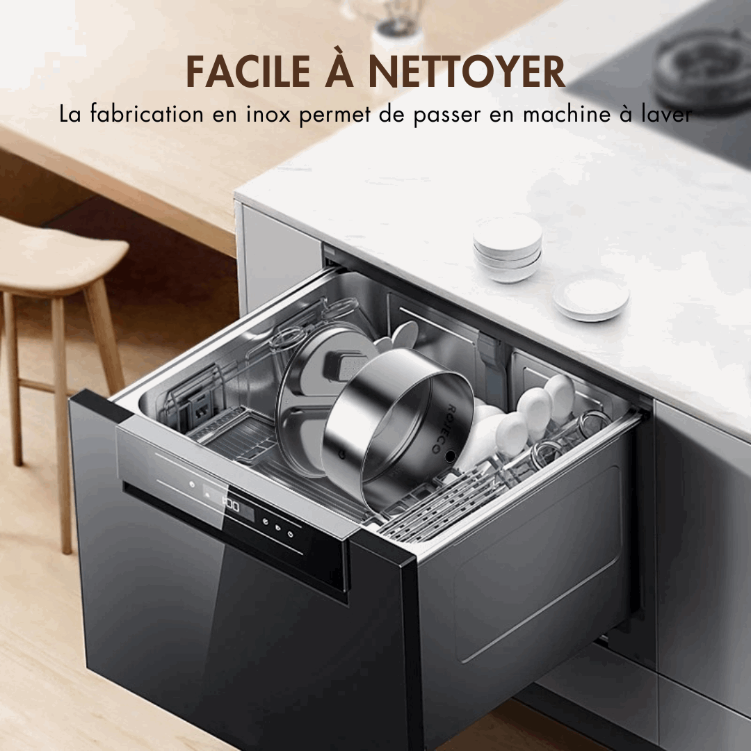 Fontaine pour chat inox Oscar et Plume facile à nettoyer compatible lave-vaisselle