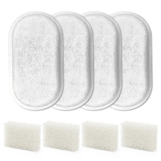 Filtres de rechange pour fontaine pour chat inox Oscar et Plume lot de 4 pièces