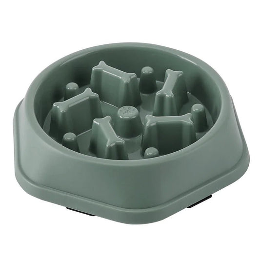 Gamelle anti glouton pour chien Oscar et Plume M1-Vert