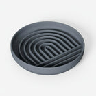 Gamelle anti glouton chien en silicone gris pour ralentir la prise de repas