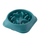 Gamelle anti glouton chien bleue de la marque Oscar et Plume pour ralentir l'alimentation