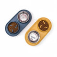 Load image into Gallery viewer, Gamelle anti glouton pour chien avec récipients en acier inoxydable et support en silicone

