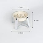 Gamelle anti glouton pour chien avec cadre en fer, capacité de 250 ml et protection sur les bords