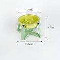 Load image into Gallery viewer, Gamelle anti glouton pour chien en vert avec protection des bords et support en fer, capacité de 150 ml
