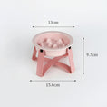 Load image into Gallery viewer, Gamelle anti glouton pour chien rose avec protection des bords et support fer, capacité 150ml
