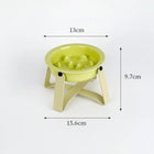 Gamelle anti glouton pour chien avec design ergonomique et protection de bord pour un repas sain