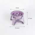 Load image into Gallery viewer, Gamelle anti glouton pour chien en violet avec protection de bord, capacité de 150ml

